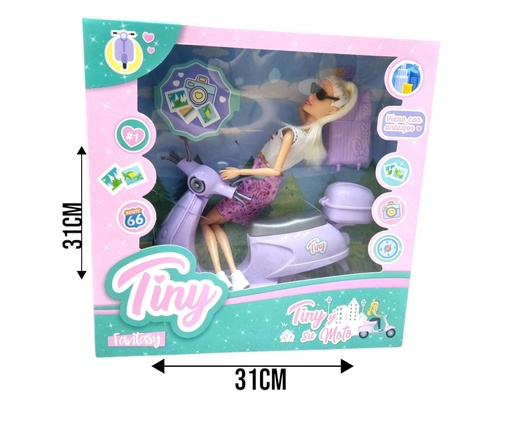 [134505] MUÑECA TINY Y SU MOTO 54459
