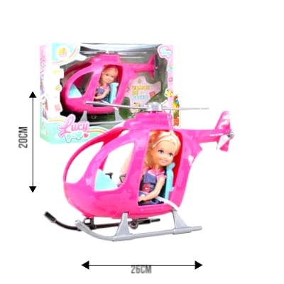 [001879] MUÑECA LUCY CON SU HELICOPTERO 55025