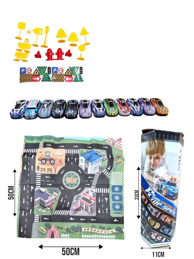 [400850] SET AUTOS,PISTA Y ACCESORIOS JY-07-254