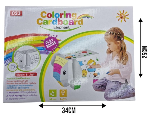 [400379] ANIMAL DE CARTON ARMABLE PARA COLOREA JY-07-080