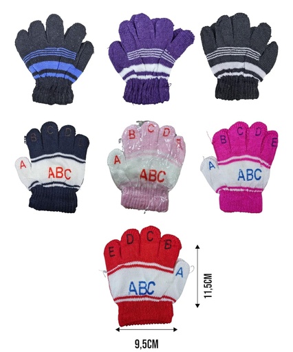 [157296] GUANTES INFANTIL DISEÑO SURT. -28/ -29 157289