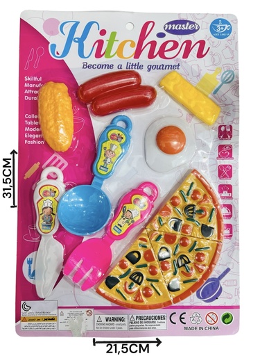 [062187] SET COCINA PIZZA SALCHICHA Y ACCES. 611712