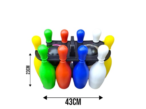 JUEGO DE BOWLING X10 CON 2 PELOTAS