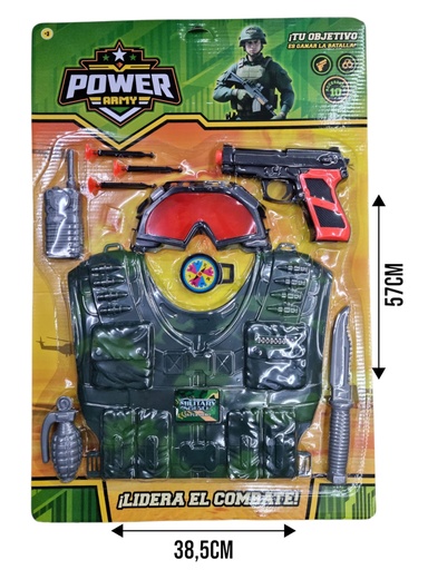 SET MILITAR CON PECHERA 54328