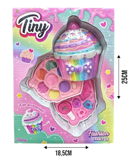 [089164] 3354 MAQUILLAJE CUPCAKE ARCOIRIS