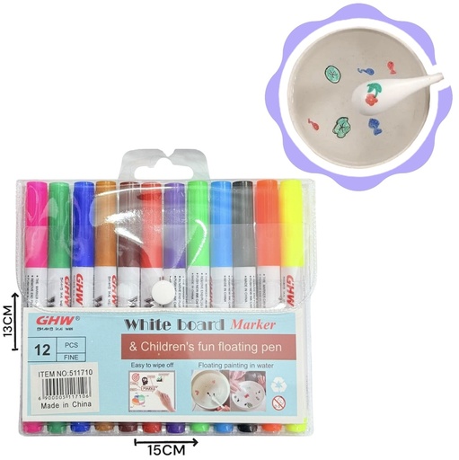 511710 MARCADORES PARA DIBUJOS FLOTANTES X12