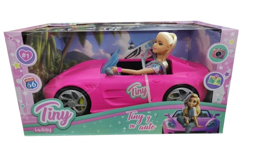 55870 MUÑECA TINY Y SU AUTO DEPORTIVO
