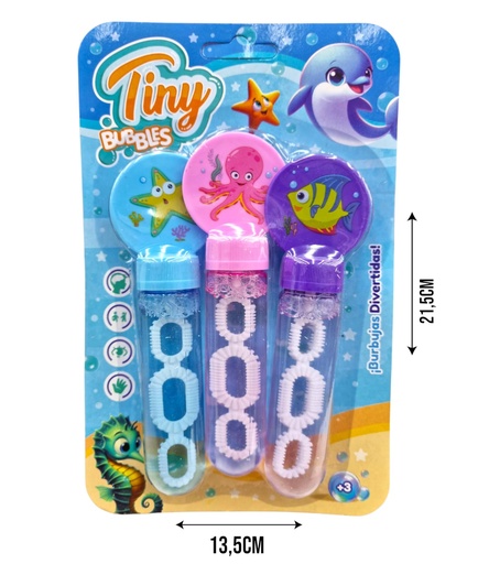 54287 BURBUJERO ANIMALES MARINO X3