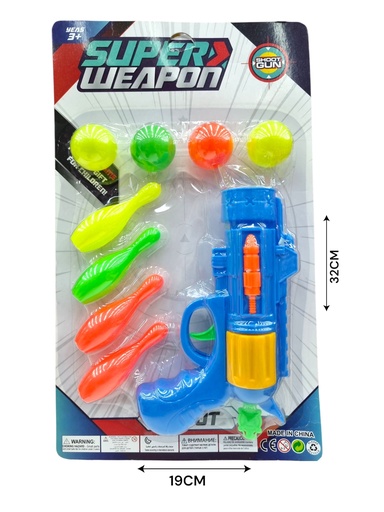 622601 PISTOLA LANZA BOLAS