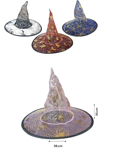 [025574] SOMBRERO BRUJA ESTAMPADO ILC2510-255